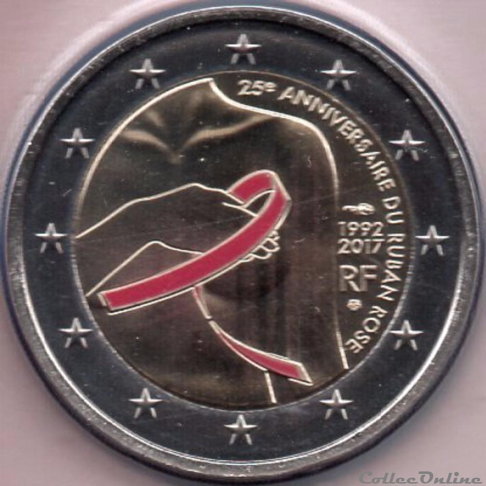 monnaie euro france 2017 recherche cancer du sein colore