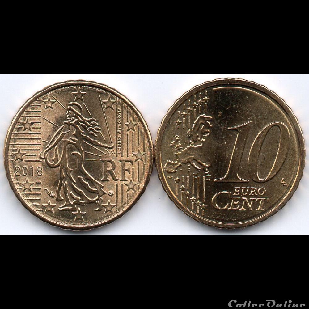 monnaie euro france 10 cent 2018 la semeuse