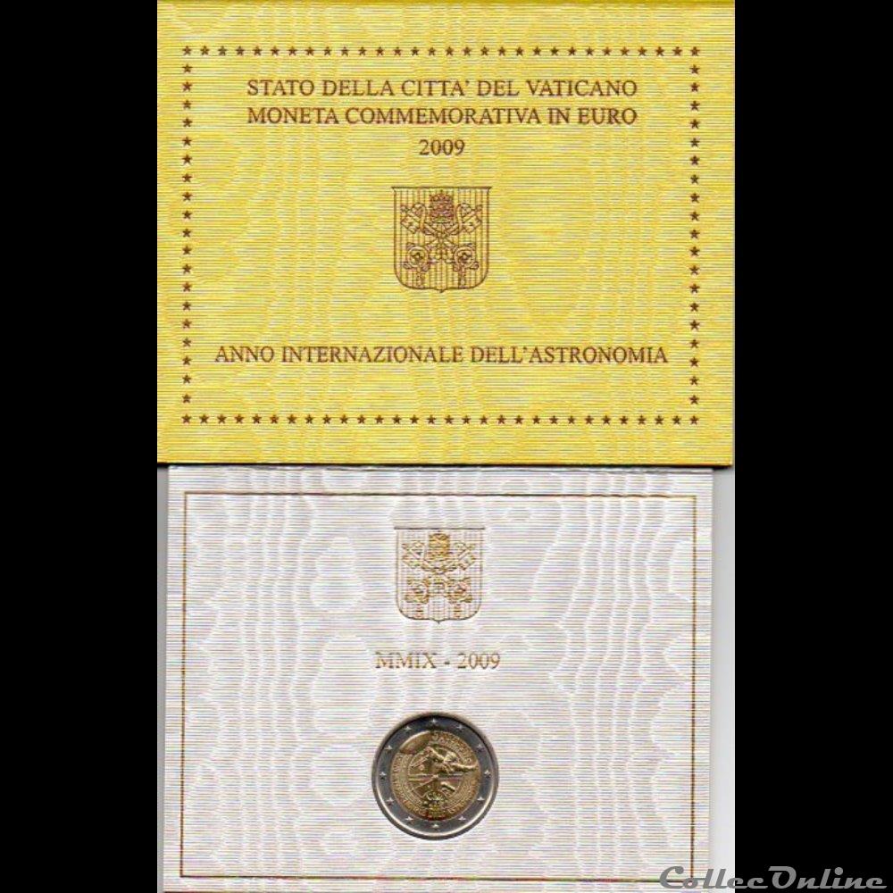 2009 : Année Inter. de l'Astrono 2 monnaie euro vatican 2009 annee inter de astrono