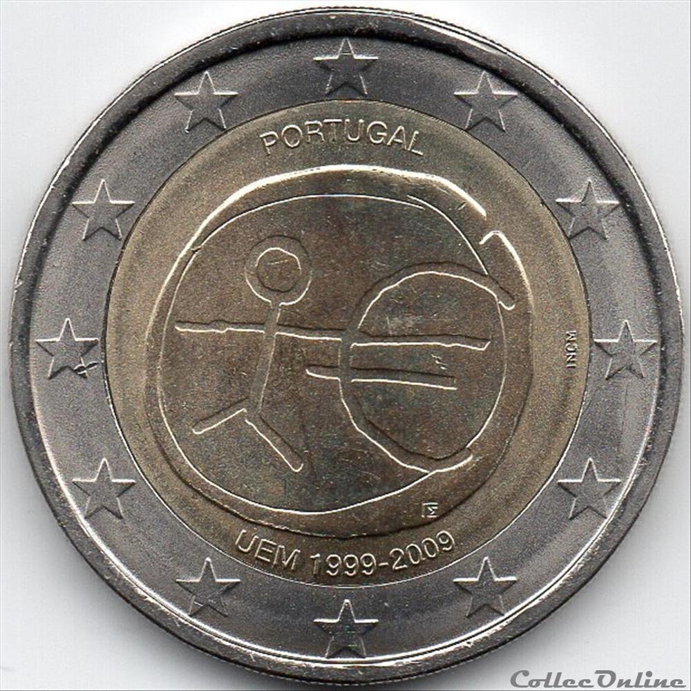 2009 : X° An. U.E et Monétaire monnaie euro portugal 2009 x an u e et monetaire