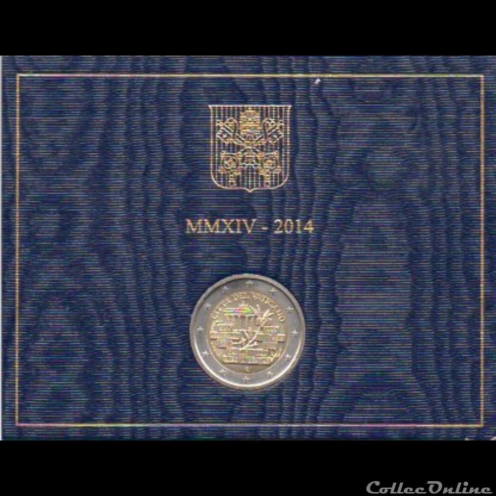 2014 : 25 eme anniversaire de la chute du mur de Berlin monnaie euro vatican 2014 25 eme anniversaire de la chute du mur de berlin