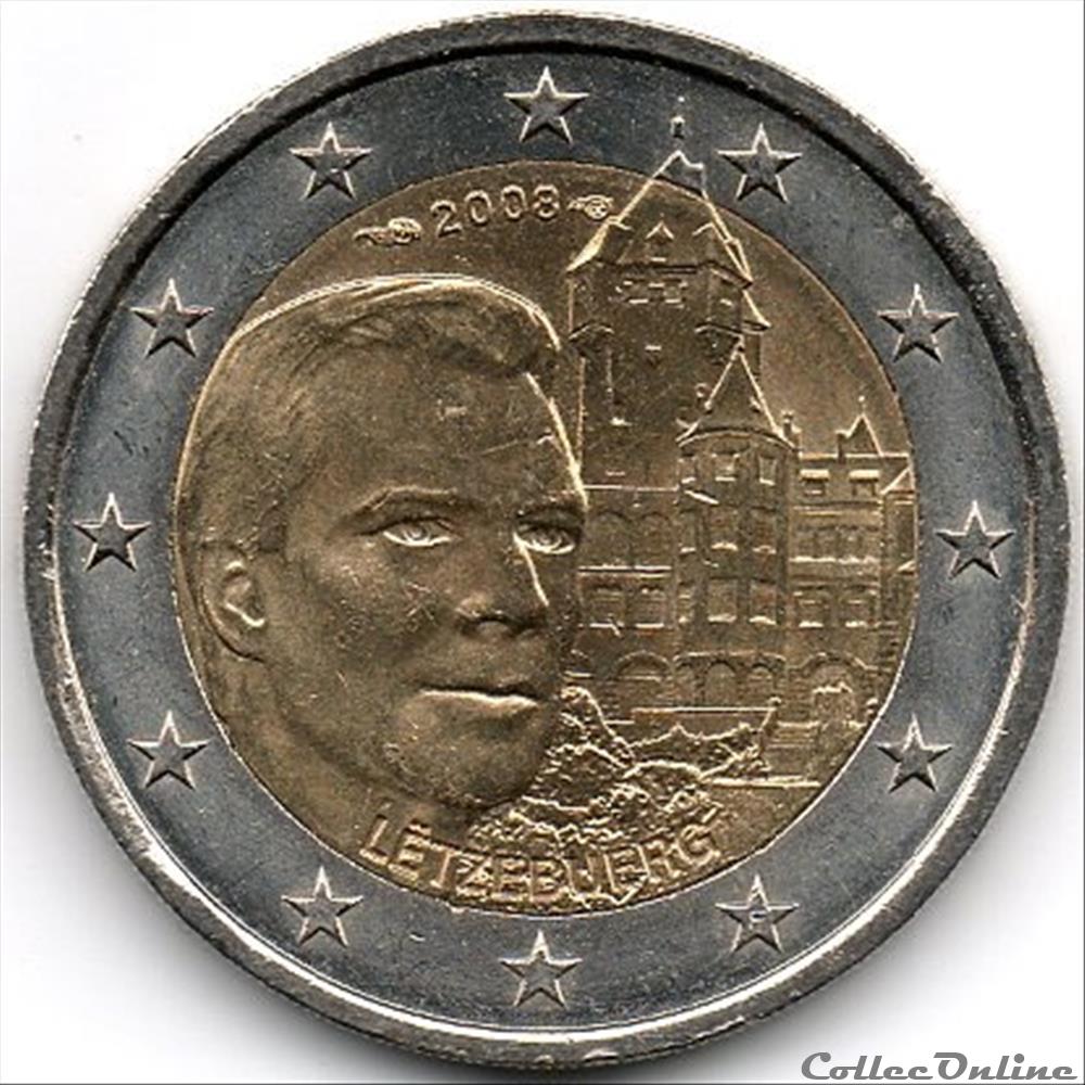 2008 : Château de Colmar-Berg monnaie euro luxembourg 2008 chateau de colmar berg