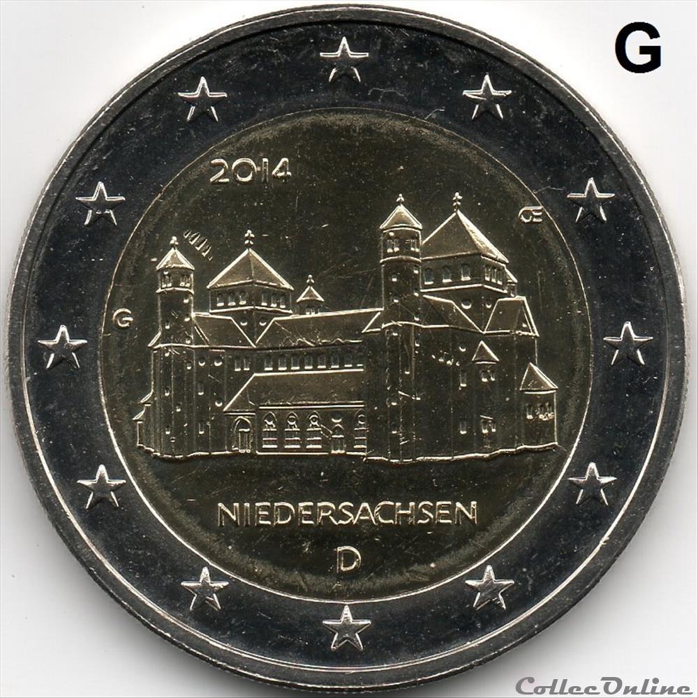 monnaie euro allemagne 2014 eglise saint michel de hildelsheim