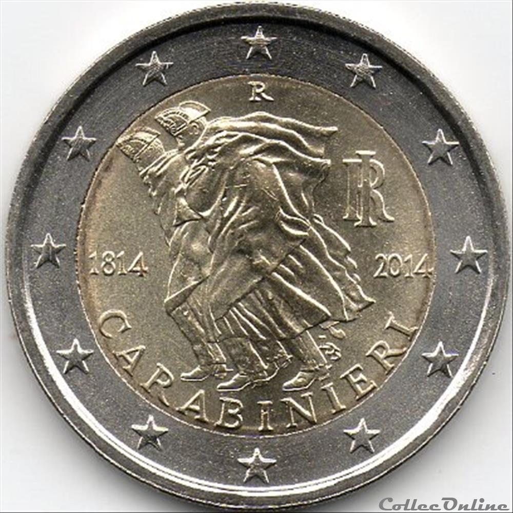 2014 : Carabinieri monnaie euro italie 2014 carabinieri