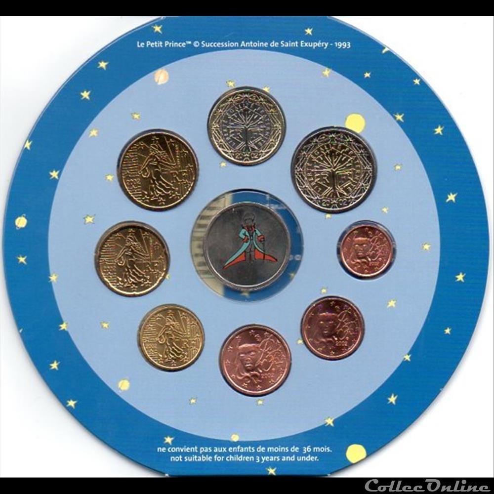 BU 2002 : Petit Prince monnaie euro france bu 2002 petit prince
