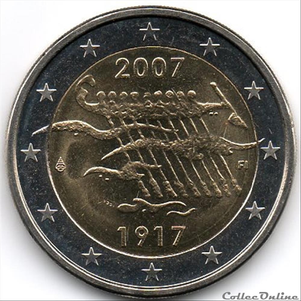 2007 : 90 ans de l'indépendance. monnaie euro finlande 2007 90 ans de independance