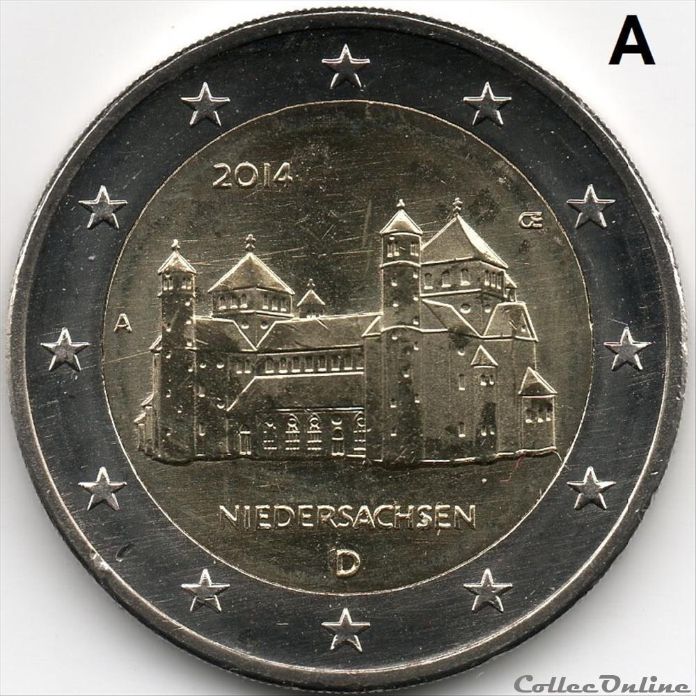 monnaie euro allemagne 2014 eglise saint michel de hildelsheim