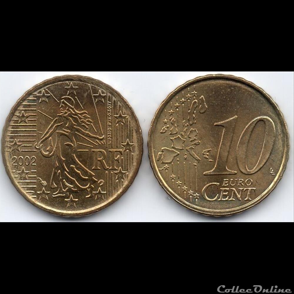 10 euro cent france 2002