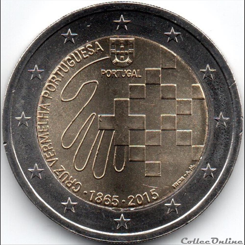 2015 : 150 ans de la croix rouge monnaie euro portugal 2015 150 ans de la croix rouge