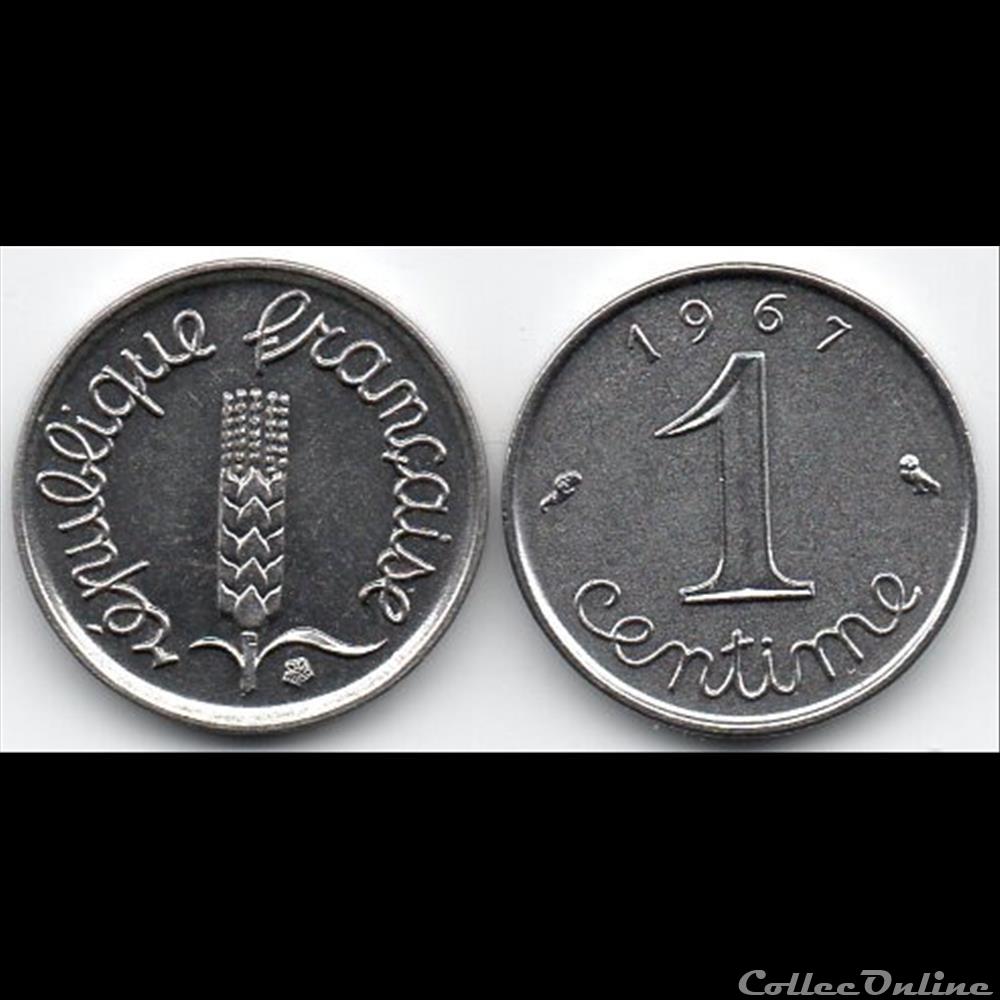monnaie france moderne 1 centime epi 1967
