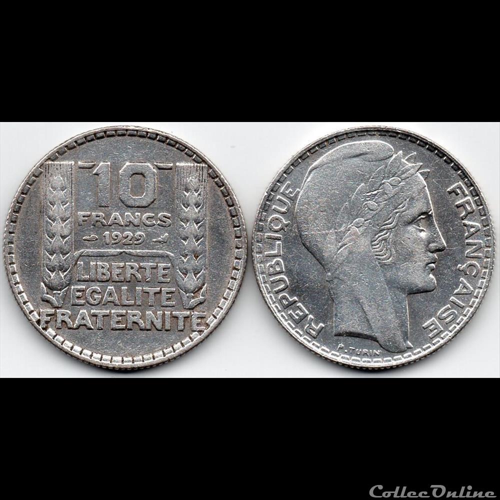 10 fr turin argent 1929 monnaie france moderne 10 fr turin argent 1929