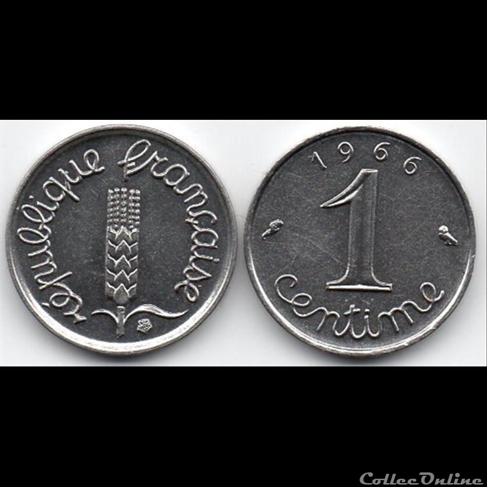 monnaie france moderne 1 centime epi 1966