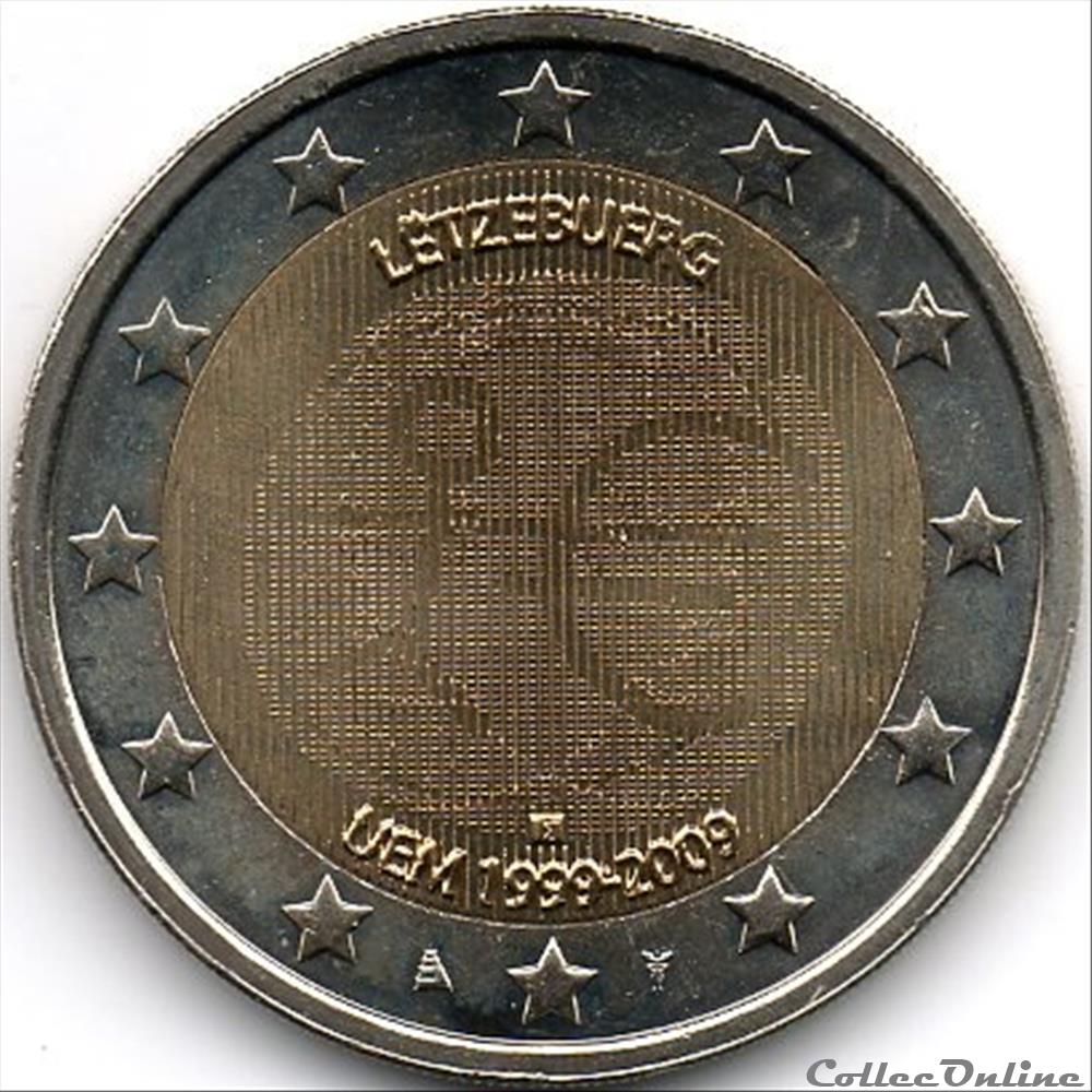 2009 : X° An. U.E et Monétaire monnaie euro luxembourg 2009 x an u e et monetaire