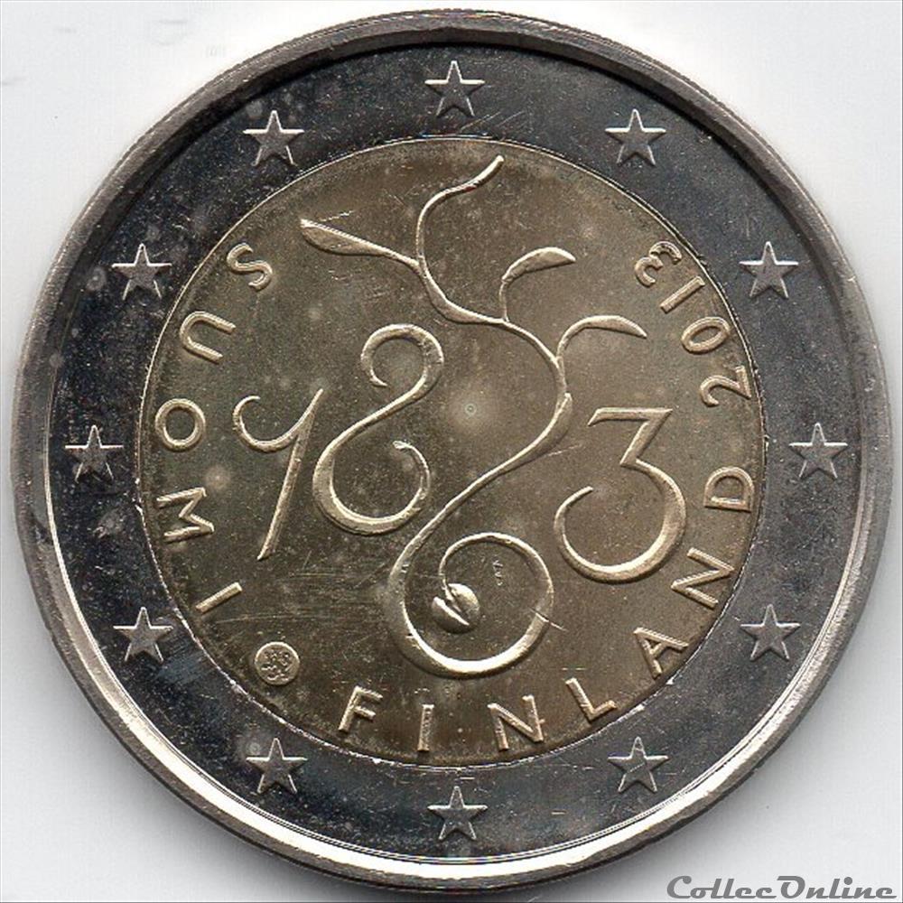 monnaie euro finlande 2013 150ieme anniversaire du parlement de 1863