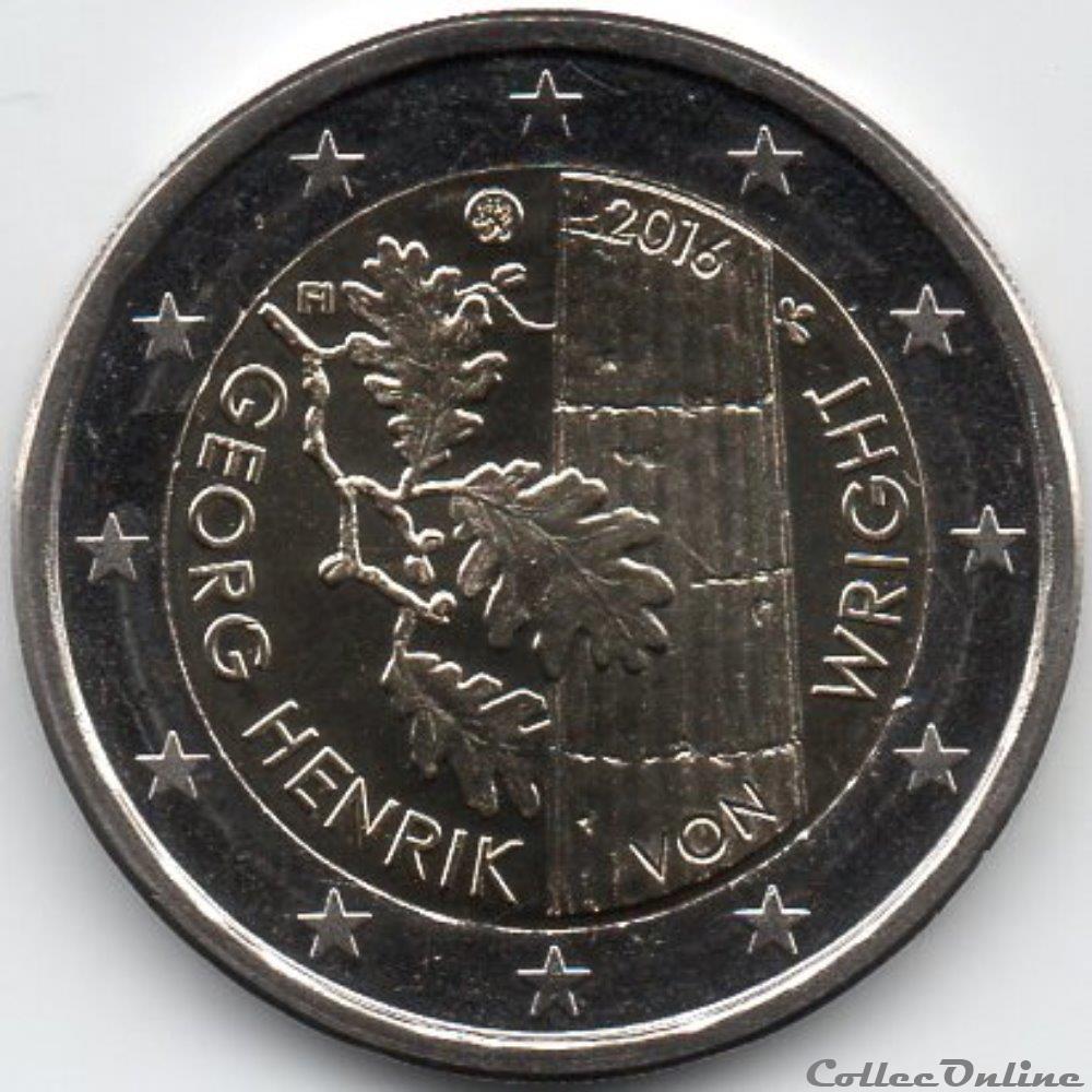 2016 : Georg Henril Von Wright monnaie euro finlande 2016 georg henril von wright