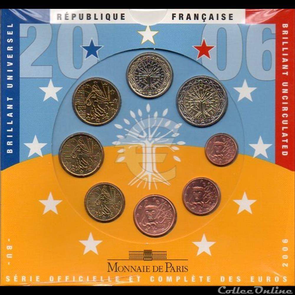 BU 2006 : monnaie euro france bu 2006