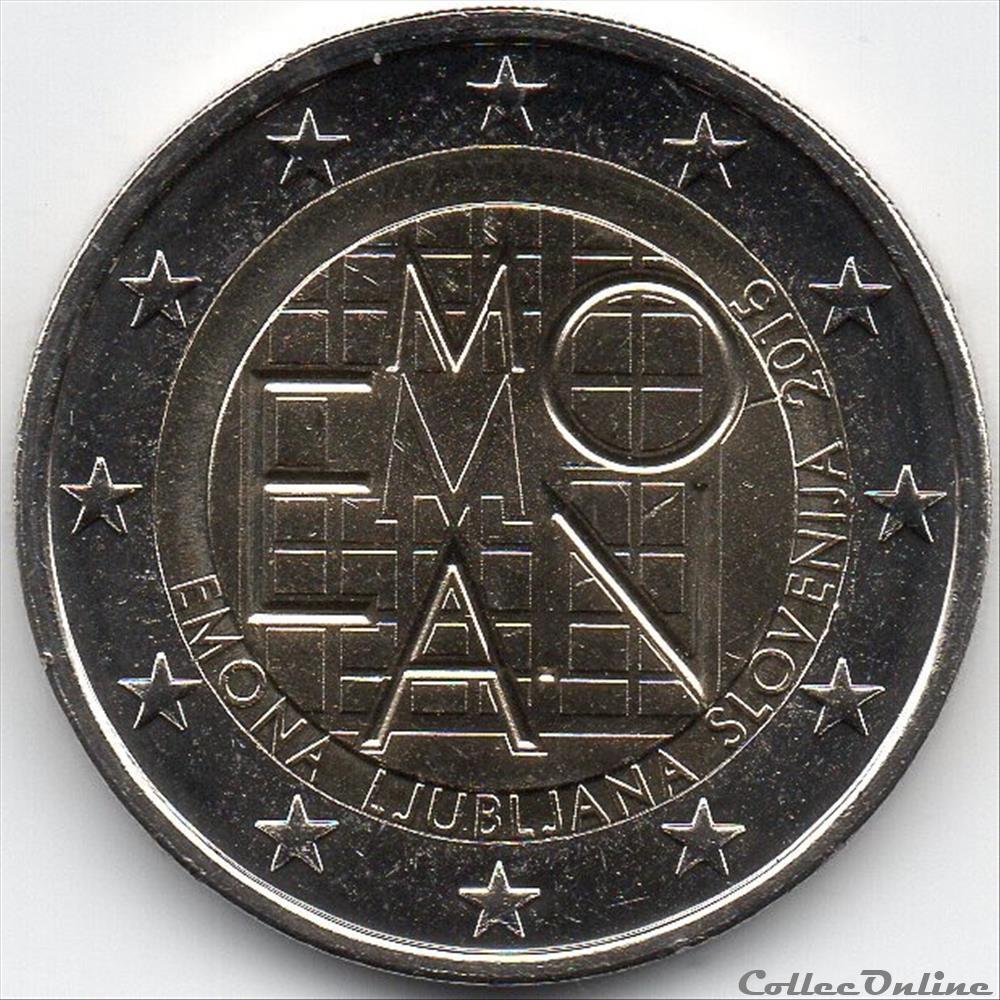monnaie euro slovenie 2015 emona