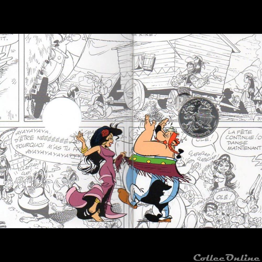 2015 : Astérix et la fraternité argent 3 monnaie euro france 2015 asterix et la fraternite argent