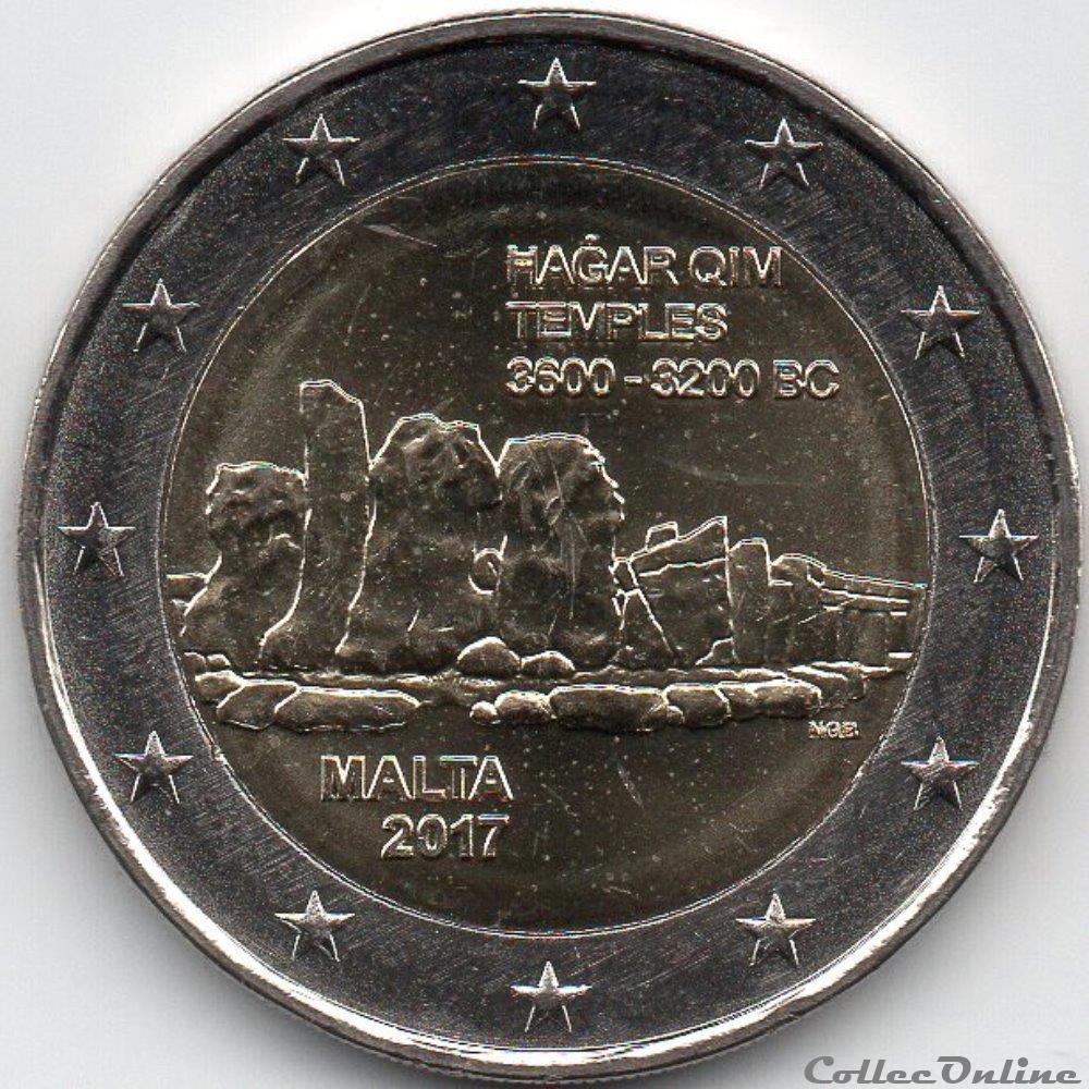 monnaie euro malte 2017 hagar qim