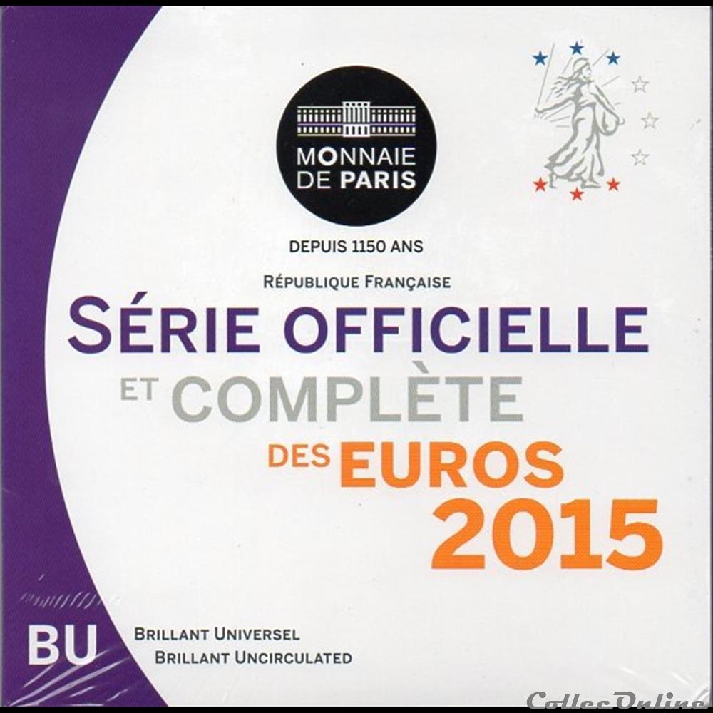 BU 2015 : monnaie euro france bu 2015
