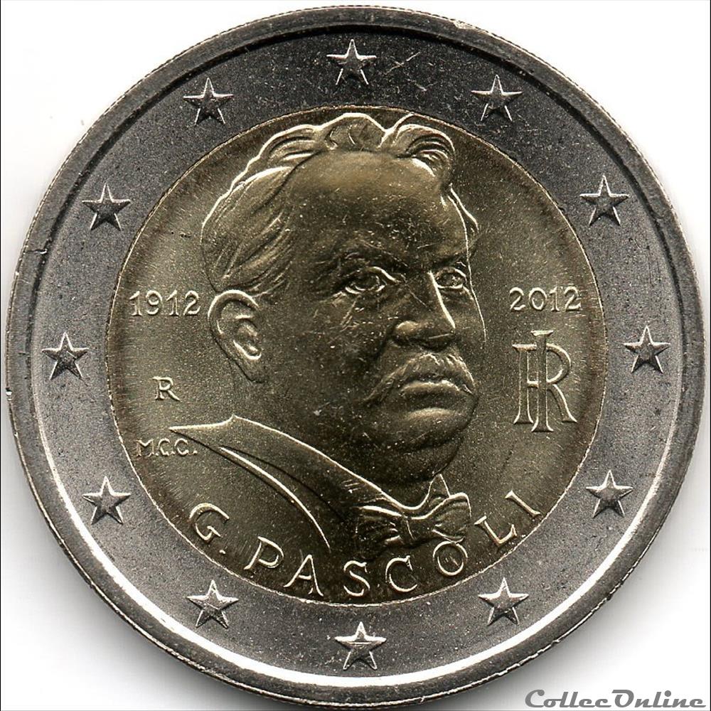 2012 : Pascoli monnaie euro italie 2012 pascoli