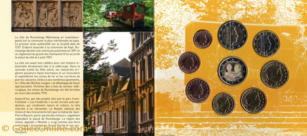 2021 : Coffet BU Rumelange 5 monnaies euros luxembourg 2021 coffet bu rumelange