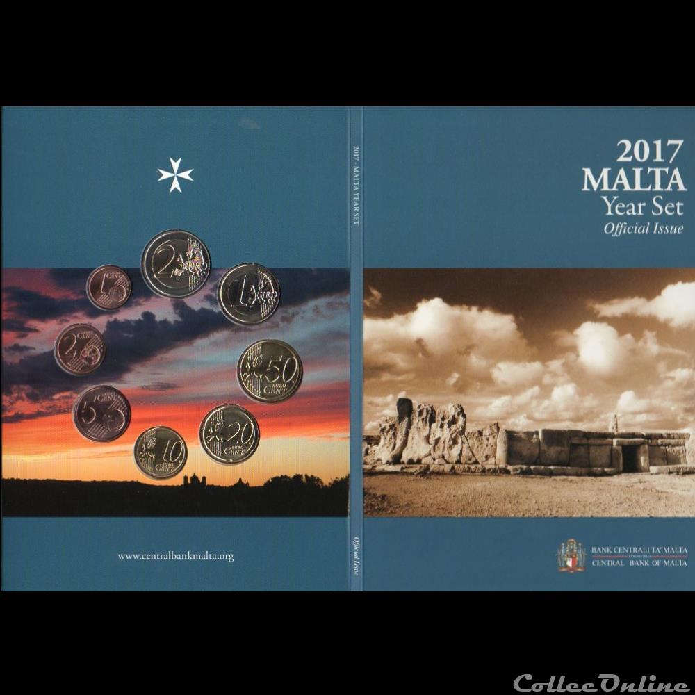 monnaie euro a malte 2017 serie coffret bu
