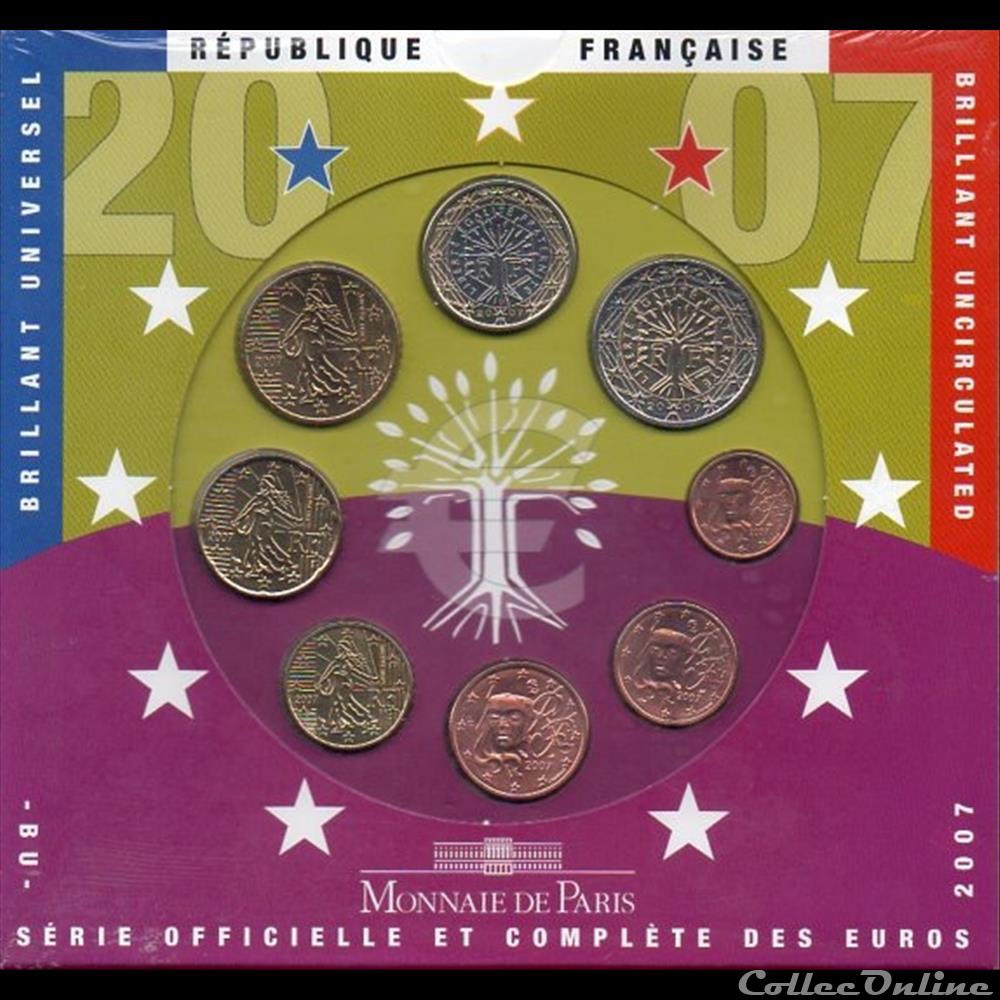 monnaie euro france bu 2007