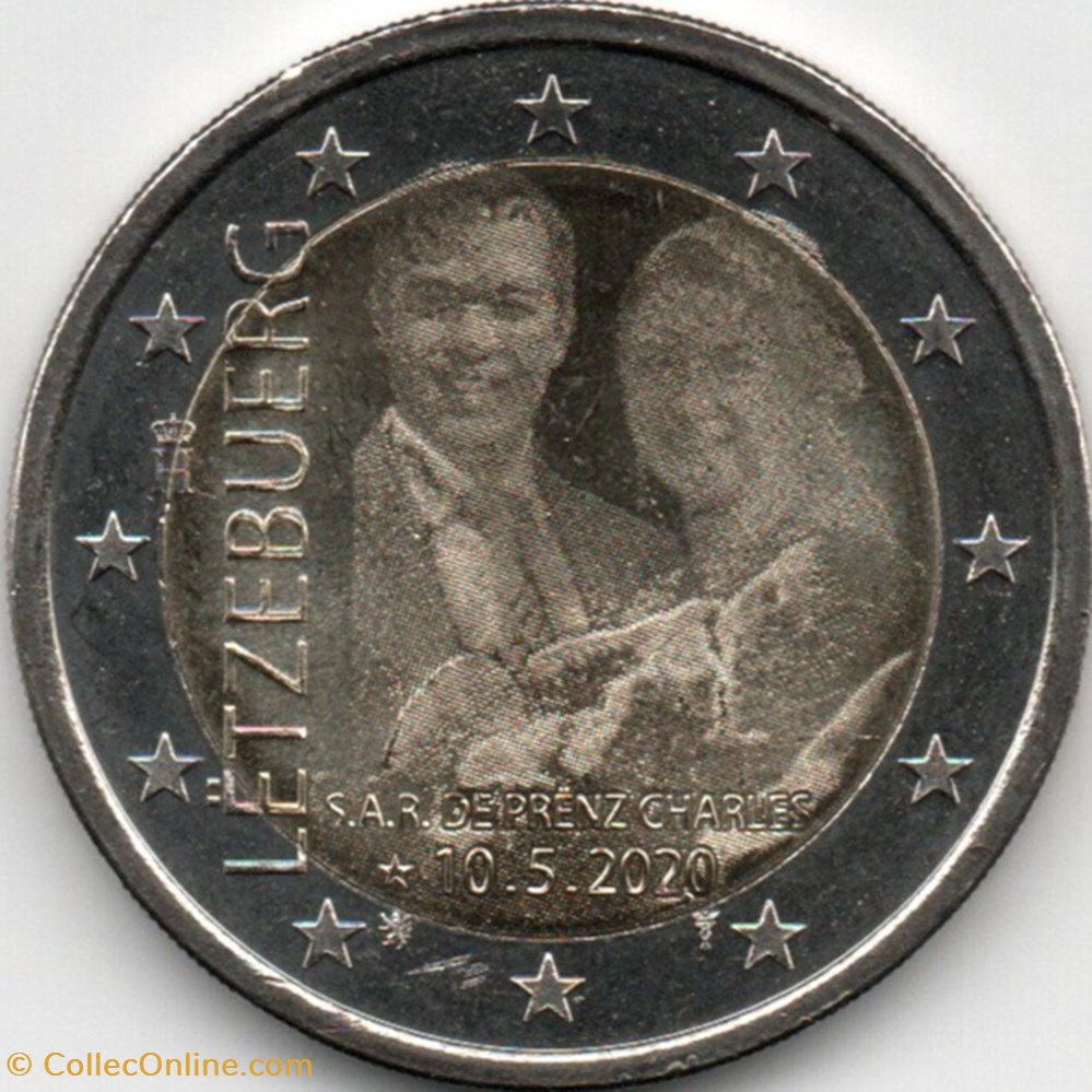 2020 : Naissance Prince Charles Version Relief 10 Mai 2020 monnaie euro luxembourg 2020 naissance prince charles version relief 10 mai 2020