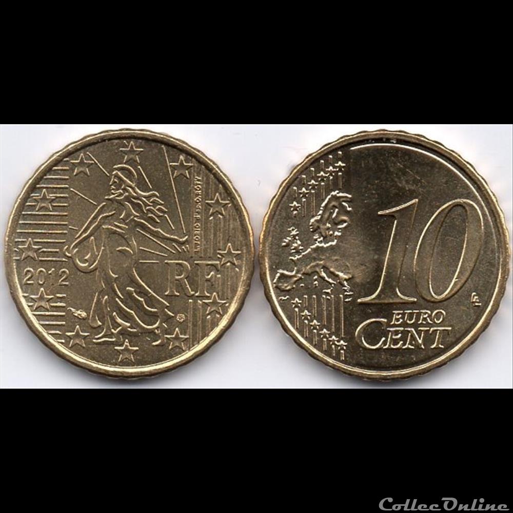 monnaie euro france 10 cent 2012 la semeuse