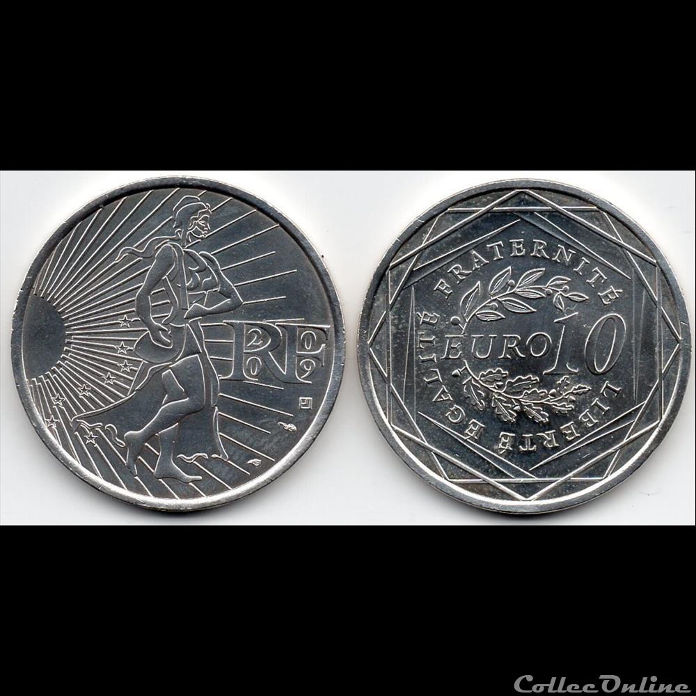 2009 : Semeuse Argent monnaie euro france 2009 semeuse argent