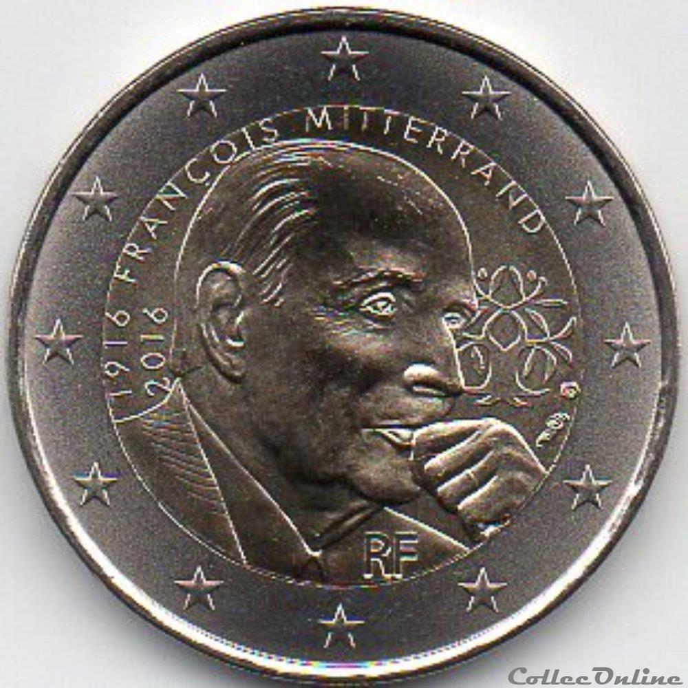 2016 : 100 em anni de la naissance de françois Mitterand monnaie euro france 2016 100 em anni de la naissance de francois mitterand