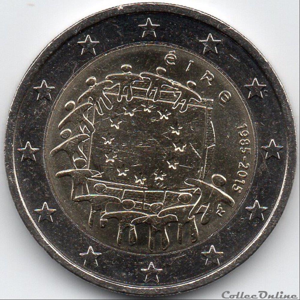 2015 : 30ième anniversaire drapeau européenne monnaie irlande 2015 30ieme anniversaire drapeau europeenne