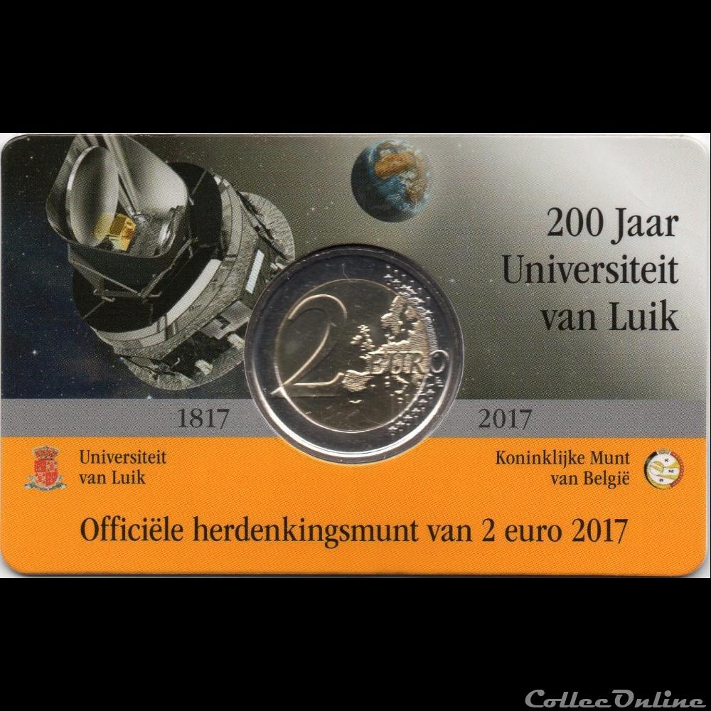 2017 : 200 ans de l'université de Liège 2 monnaie euro belgique 2017 200 ans de universite de liege