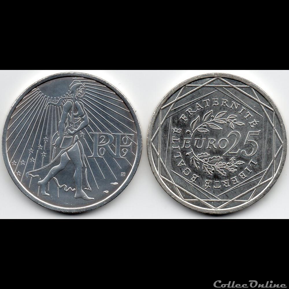 2009 : Semeuse Argent monnaie euro france 2009 semeuse argent