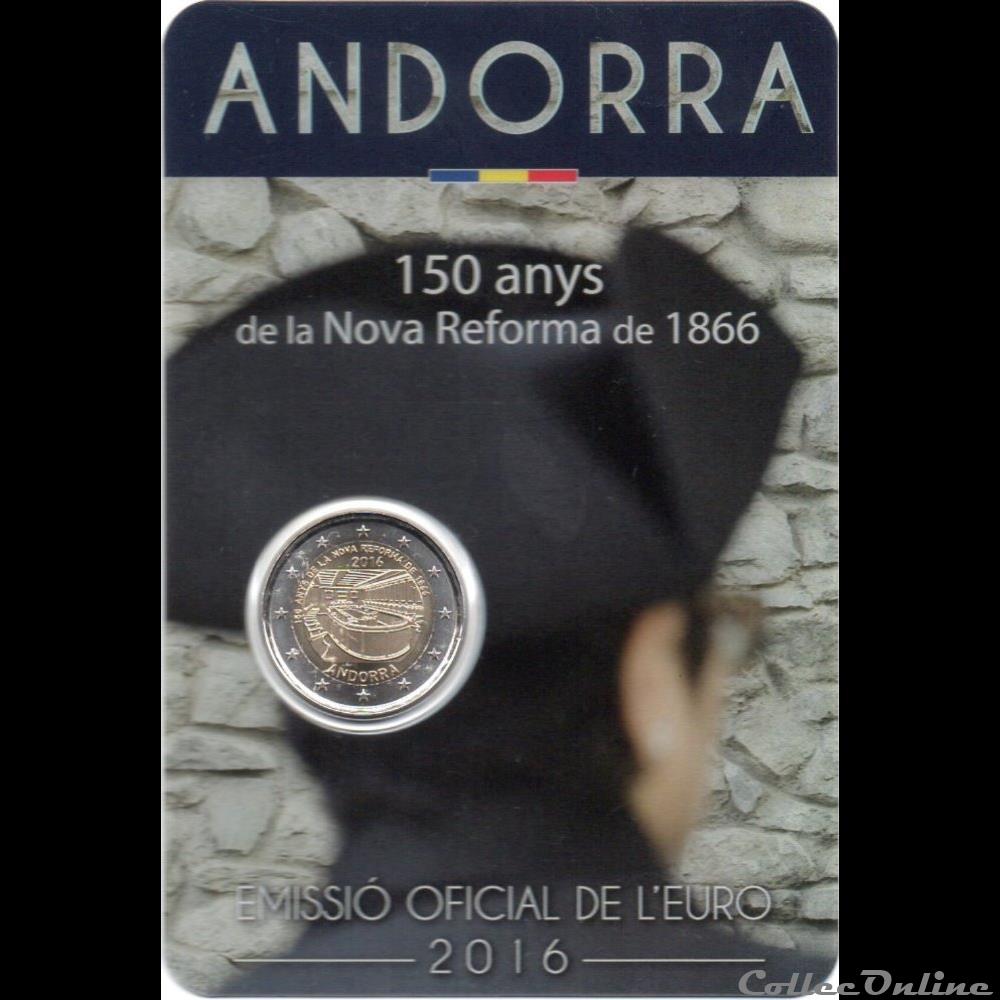 2016 : 150 anys de la Nova Reforma de 1866 monnaie euro andorre 2016 150 anys de la nova reforma de 1866