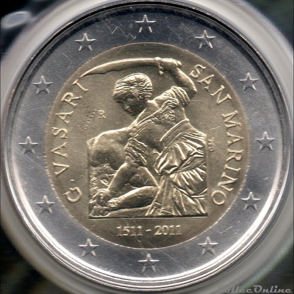 monnaie euro saint marin 2011 500 ans giorgio vasari