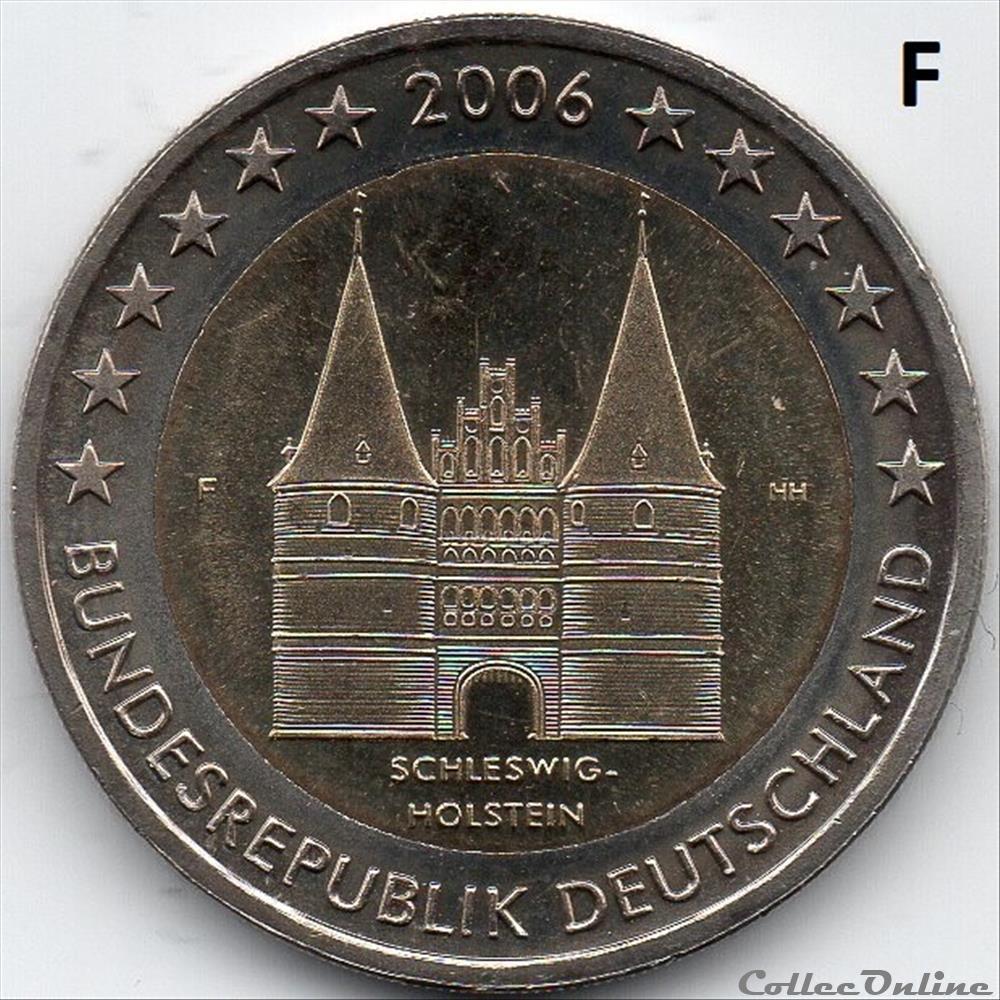 monnaie euro allemagne 2006 schleswig holstein