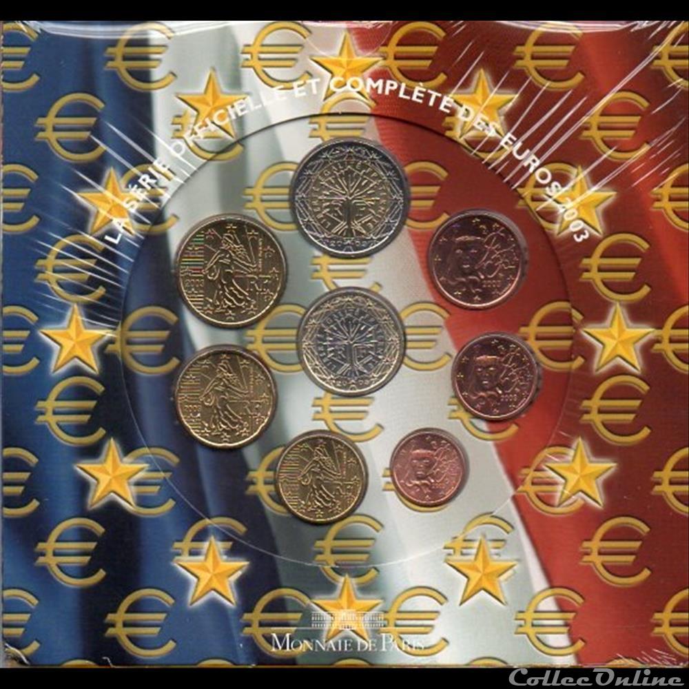 BU 2003 : monnaie euro france bu 2003