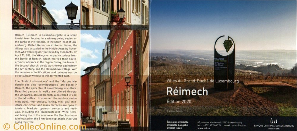 2020 : Coffet BU Remich 4 monnaies euros a luxembourg 2020 coffet bu remich
