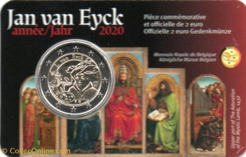 2020 : Jan Van Eyck monnaie euro belgique 2020 jan van eyck
