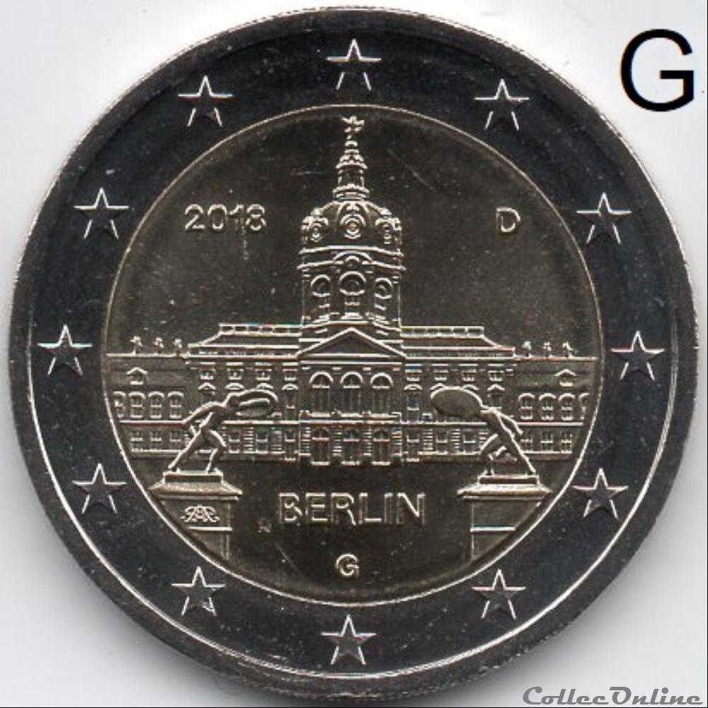 2018 : Berlin 4 monnaie euro a allemagne 2018 berlin