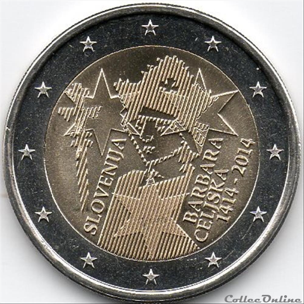 monnaie euro slovenie 2014 barbara de celje