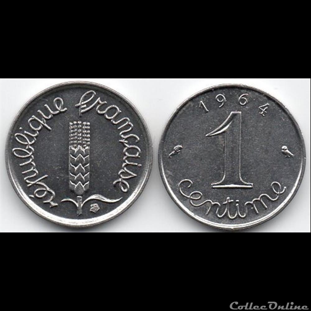 1 centime Epi 1964 monnaie france moderne 1 centime epi 1964