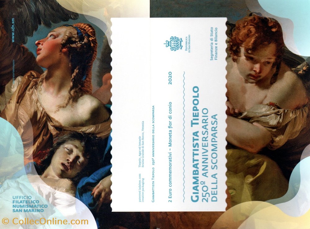 monnaies euros saint marin 2020 250 em anni de la mort de giambattista tiepol