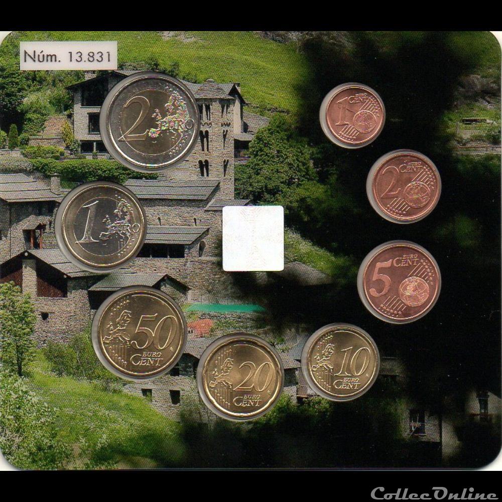 BU : 2018 série BU 4 monnaie euro a andorre bu 2018 serie bu