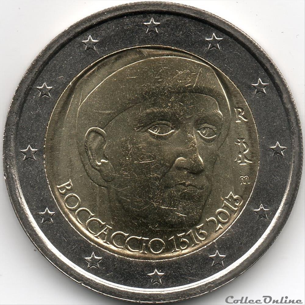 monnaie euro italie 2013 giovanni boccacio