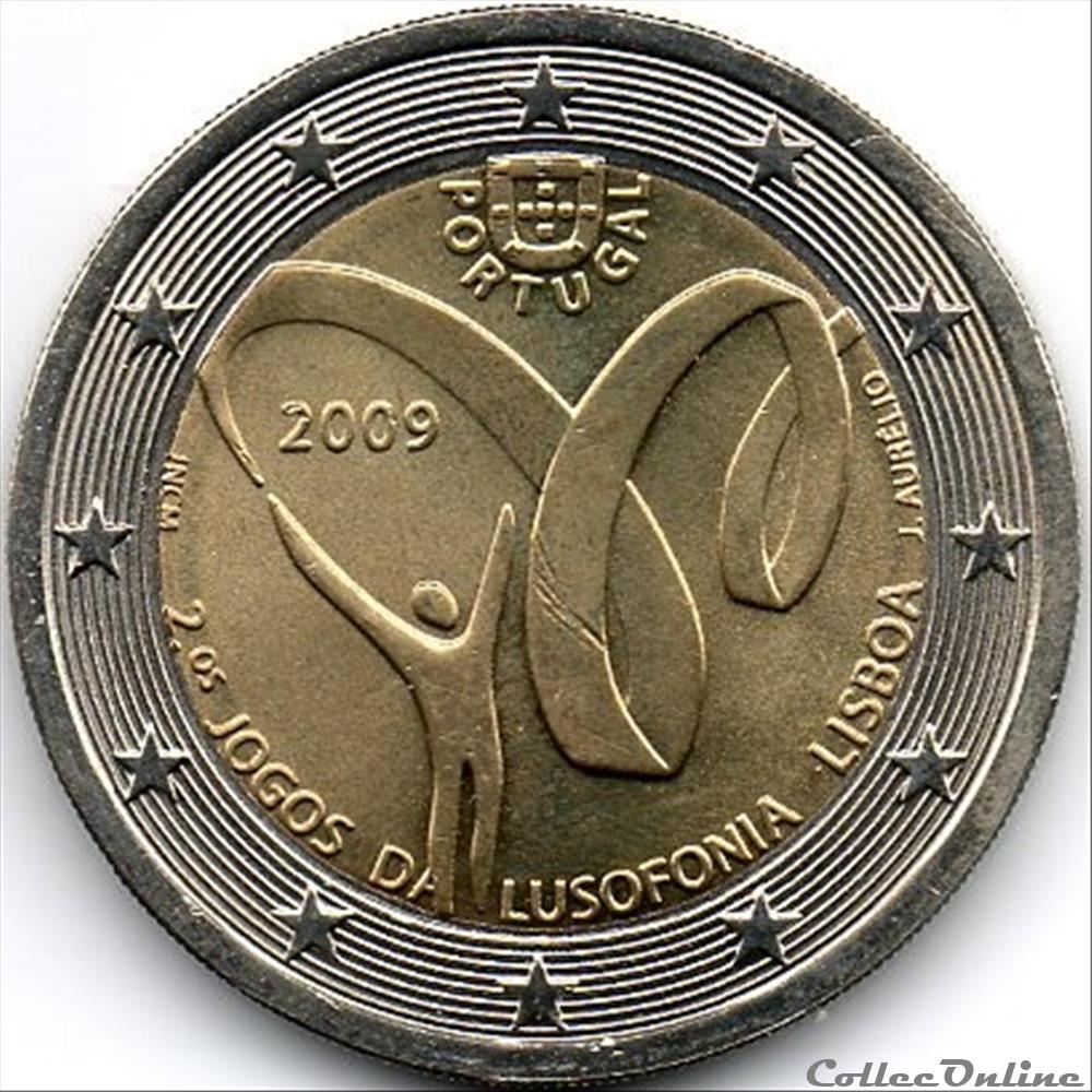monnaie euro portugal 2009 jeux de la lusophonie 20