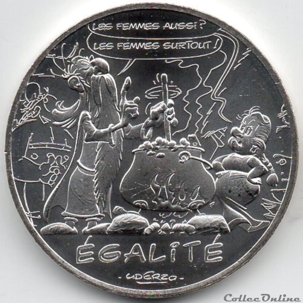 monnaie euro france 2015 asterix et egalite argent