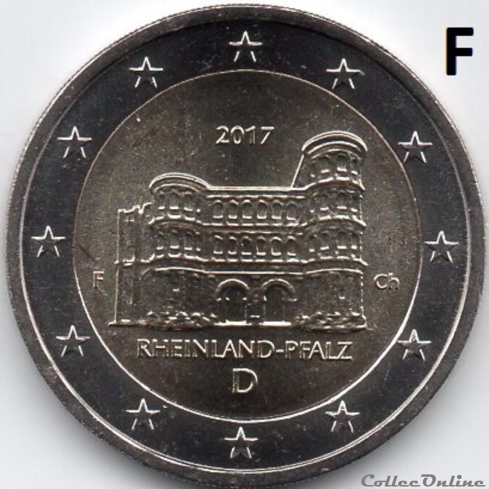 monnaie euro allemagne 2017 porta nigra